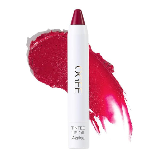 Ogee Tinted Sculpted Lip Oil - Lip Stain Made with 100% Organic Coconut Oil, Jojoba Oil, and Vitamin E - Best as Lip Balm, Lip Color or Lip Treatment - MAGNOLIA