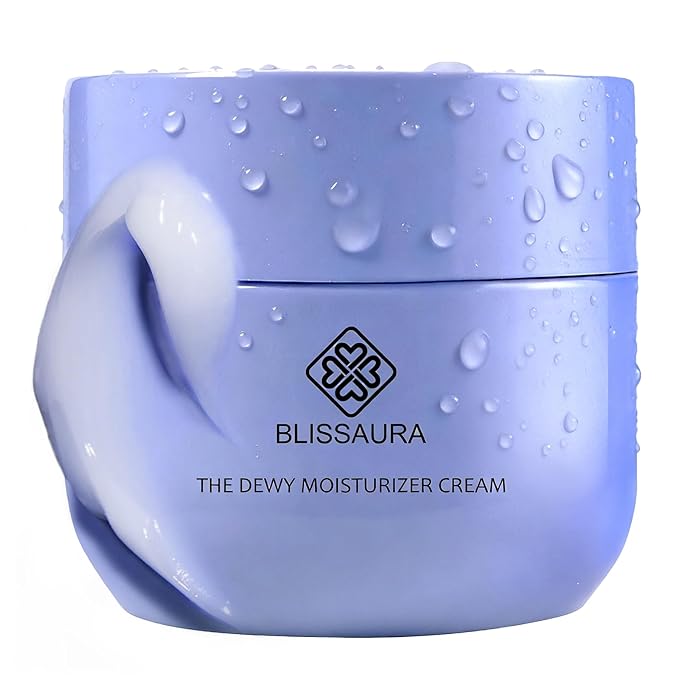 Dewy Skin Cream Moisture Surge Face Moisturizer Water Cream for Women with Purple Rice & Hyaluronic Acid - Rich Face Cream to Hydrate, Plump and Protect Dry and Combo Skin 50ml/1.7 fl oz