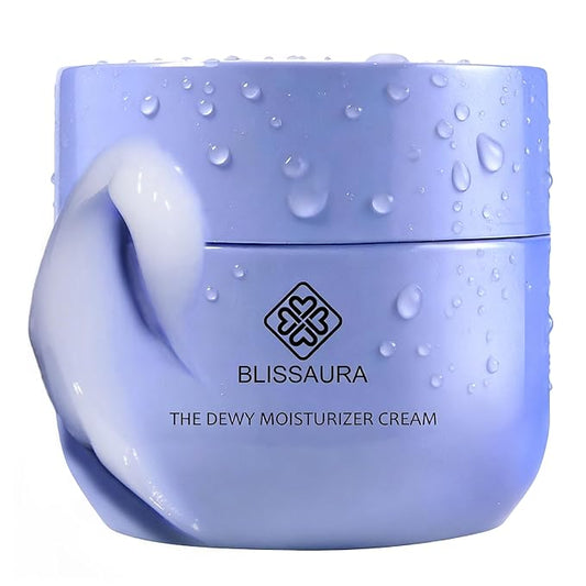 Dewy Skin Cream Moisture Surge Face Moisturizer Water Cream for Women with Purple Rice & Hyaluronic Acid - Rich Face Cream to Hydrate, Plump and Protect Dry and Combo Skin 50ml/1.7 fl oz