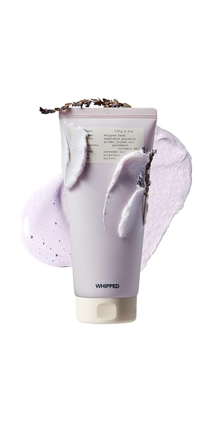Whipped Korean Skincare Face Wash, Moisturizing Vegan Cream Facial Cleanser for Redness, Dry Skin with Niacinamide, Hyaluronic Acid, Ceramide, Jojoba & Lavender, Doubles as a Face Mask, 4.5 oz