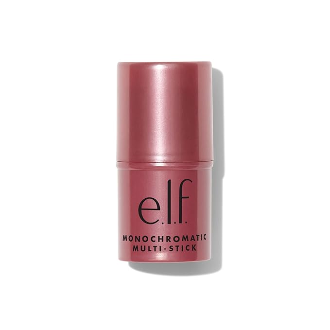 e.l.f. Monochromatic Multi Stick, Creamy, Lightweight, Versatile, Luxurious, Adds Shimmer, Easy To Use On The Go, Blends Effortlessly, Sparkling Rose, 0.17 Oz
