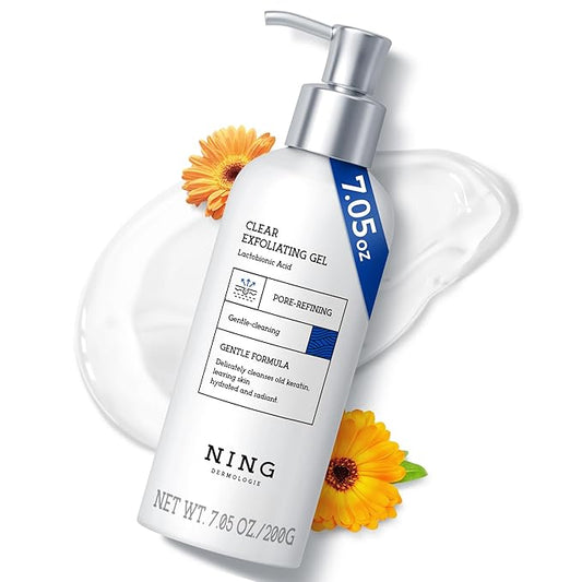 Exfoliating Face Wash: Gentle Face Exfoliator Gel with PHA & AHA, Niacinamide - Facial Scrub Peeling Cleanser Purifying Skin Blackhead Pore Refining Deep Cleansing Moisturizing |7.05OZ