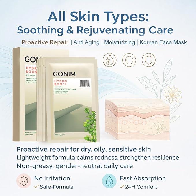 Face Mask Korean Skin Care with Hyaluronic Acid & Collagen Activation- Face Masks Skincare Hydration, Anti Aging & Moisturizing Sheet Mask for All Skin Korean Face Mask 10 Sheets