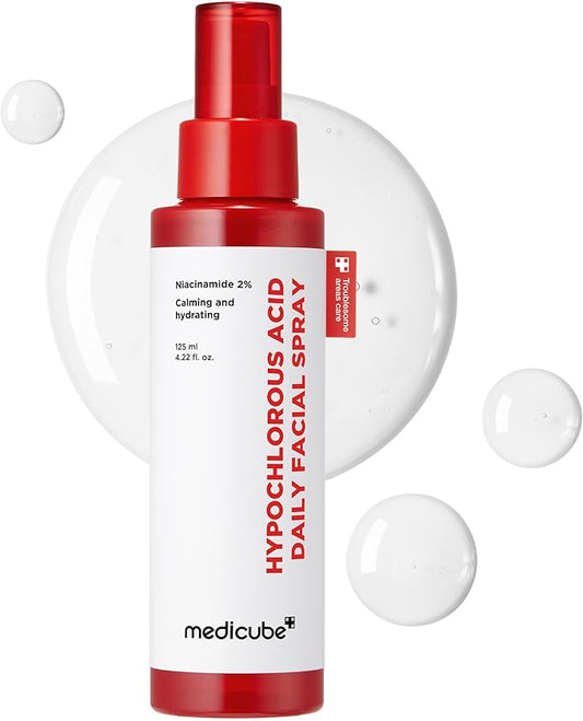 medicube Power Soothing Spray, Hypochlorous Acid Spray For All Skin Types, Delicate Skin Daily Solution & Post-Sun Care, HOCI Facial Mist for Soothing & Calming , Korean Skincare, 4.22 fl.oz