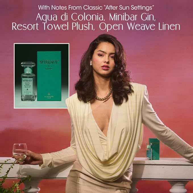 "AFTER SUN" Eau de Toilette by Vacation Sunscreen, Blends Notes of Classic Aloe Vera Gels, Fresh Tropical Perfume for Women & Men, Scent of Summer Nights, Travel Size, 1 Fl. Oz.
