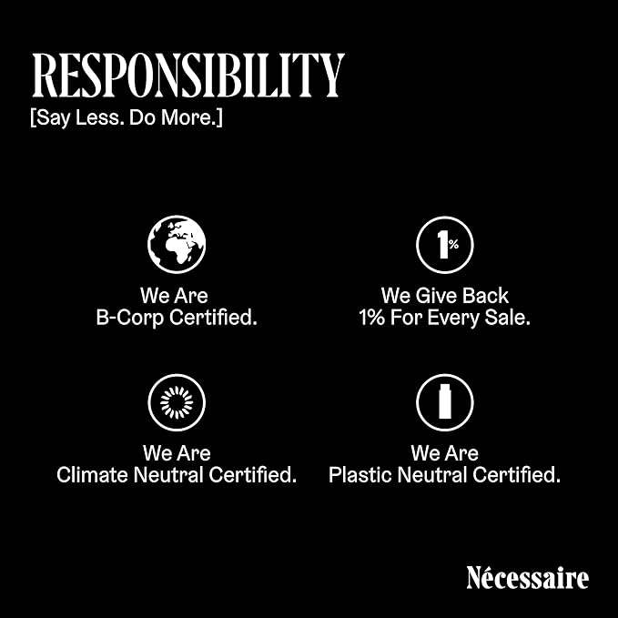 Nécessaire The Body Retinol - Firming Repair Serum + Retinol Body Lotion For Women & Men. Wrinkle + Line Prevention. 0.1% Pure + 10% AHA Crepey Skin Treatment. 5.1 oz