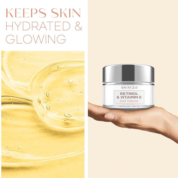 Moisturizer Facial Day Cream Moisturizer Value Set - Retinol and Vitamin E, Hyaluronic Acid and Collagen