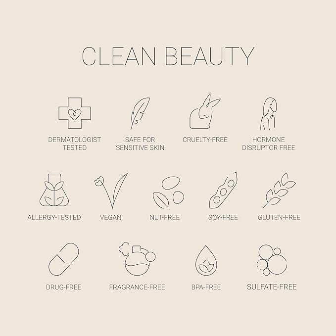 Long-Lasting Lightweight Foundation & Brush Duo | Cruelty-Free, Fragrance-Free, Buildable, Transfer-Proof Makeup (Porcelain)