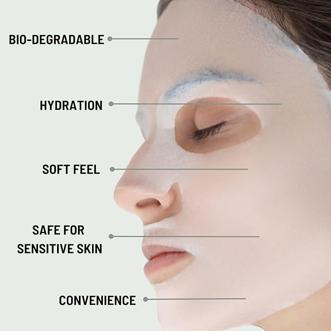 ORGAID Organic Sheet Mask | Made in USA (Assorted Multi-pack, pack of 6)