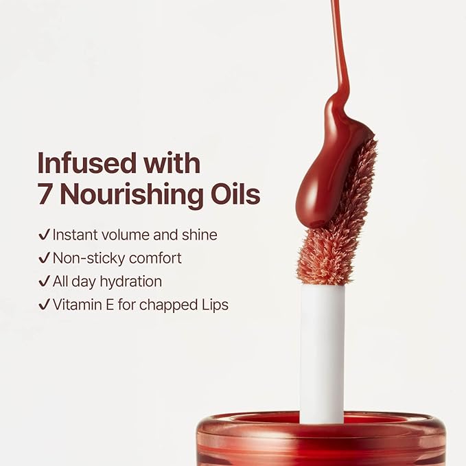 3D Voluming Gloss 70% (Rich) | Aengdu 70% l High Shine, Non-Sticky Lip Gloss for Makeup | Long-Lasting, Moisturizing Gel Formula | 30%, 70% Pigment Options | 5.3g