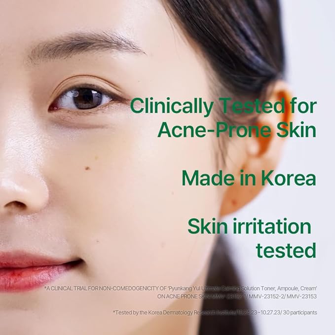 Pyunkang Yul PKY Ultimate Line Skincare Set, Mother's day gift for mom, Calming Solution Toner, Ampoule & Cream, Traditional Korean-Style Packaging, Zero-Irritation (3-item set)