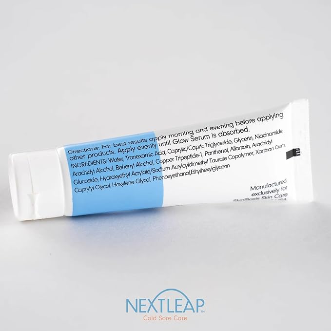 Tranexamic Acid Serum (10%), Niacinamide and Copper Peptides - Patented Anti Aging Skincare Glow Cream-Serum with TXA for the Face, Neck and Even Hands - Lightweight, Fast Absorbing Skincare - 1 Fl Oz