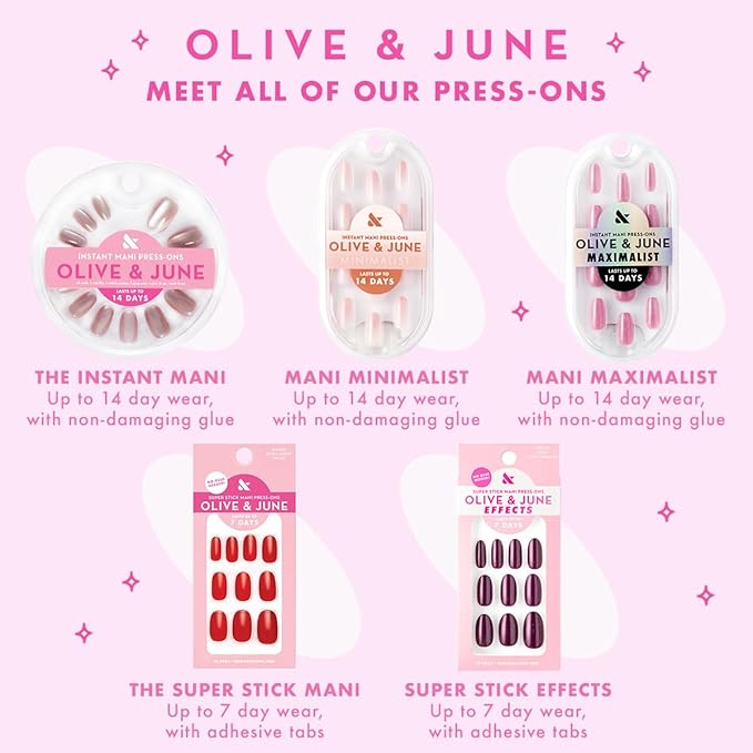 Olive & June Gel Summer Brights Nail Polish Set | UV LED Nail Lamp Needed | 5 Neon Shades: Time to Re-Apply, Cancel My Return Flight, OOO 4Eva, Permanent Vacation, Wish You Were Here