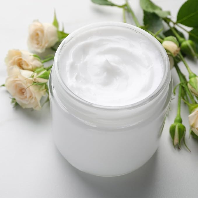 TUZAZO 4oz Small Glass Jars with White Lids, 2 Pack Round Clear Glass Jars with Inner Liners & Stickers Reusable Empty Cosmetic Containers for Lotions, Body Butters, Creams, Powders, Candles