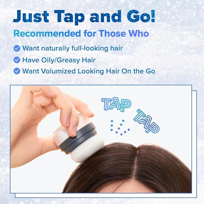 I DEW CARE Biotin Clarifying Dry Shampoo Limited Edition - Tap Secret Refill Set | With Black Ginseng, Non-aerosol, Formulated Without Benzene, Mattifying, Travel Size, Christmas Gifts, 0.24 oz. x 2EA