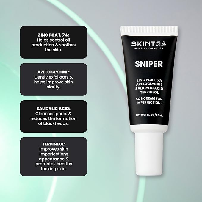 Blemish Cream - Acne Spot Treatment Acne Cream Treatment - Zinc & Salicylic Acid for Targeted Blemish Reduction - Anti-Redness Formula - Deeply Cleansing – 20 ml / Net 0.68 Fl. Oz
