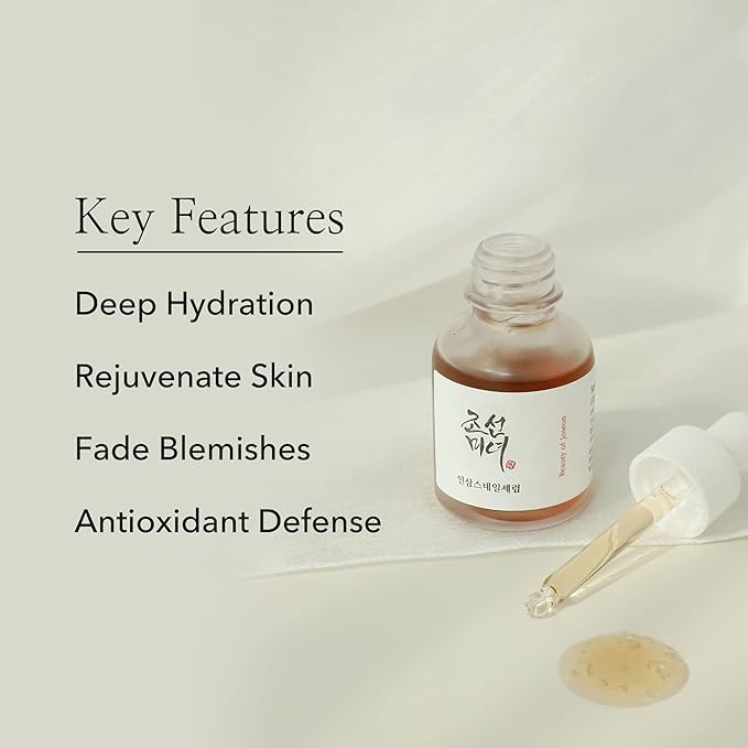 Beauty of Joseon Revive Snail Mucin Ginseng Serum Hydrating Peptide Facial Moisturizer Dark Spot Acne Scar Remover for Sensitive Face. Korean Skin Care for Men and Women (2 Fl.Oz.)