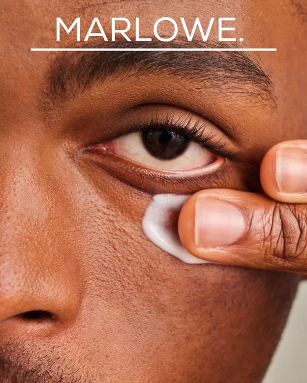 MARLOWE. No. 127 Mens Eye Cream with Vitamin C, Caffeine and Moisturizing Squalane for Puffiness, Wrinkles & Dark Circles, Targeted Under Eye Skin Care, 0.5 FL Oz