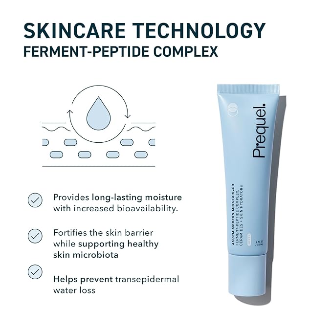 Skin AM/PM Modern Moisturizer – Hydrating Face Cream with Peptides, Ceramides & Glycerin for Dry, Sensitive, or Combination Skin – Non-Greasy Moisturizer for Barrier Support