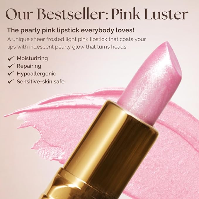 Essence Of Argan Pink Lip Stick for Cracked and Dry Lips - 100% Pure Argan Oil, Shea Butter, Jojoba Oil & Aloe Vera - Hydrating Long Lasting Lipstick - Deep Moisturizing Pink LipStick for Women