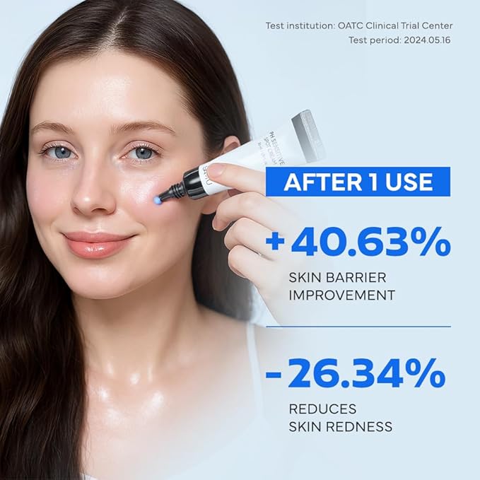SAM’U PH Sensitive Spot Cream – Redness Reducing Blue Cream with Guaiazulene, Ceramides & Peptides for Redness Relief and Post-Blemish Recovery – Korean Face Moisturizer 30ml / 1.01 fl.oz