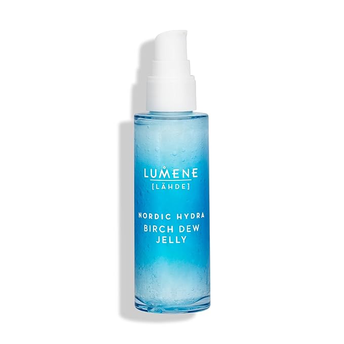 Lumene Nordic Hydra [Lähde] Birch Dew Jelly - Dual Hydrating Serum Face Moisturizer with Hyaluronic Acid and Nordic Birch Sap - Faily Face Serum for Dry Skin and All Skin Types (1.7 fl oz)