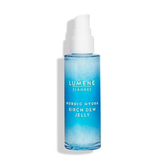Lumene Nordic Hydra [Lähde] Birch Dew Jelly - Dual Hydrating Serum Face Moisturizer with Hyaluronic Acid and Nordic Birch Sap - Faily Face Serum for Dry Skin and All Skin Types (1.7 fl oz)
