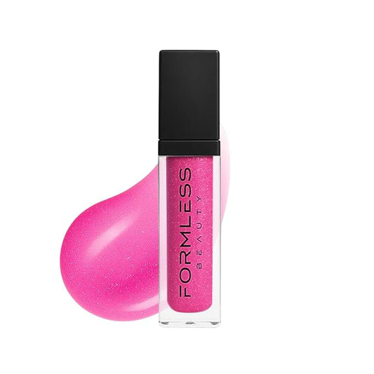 Formless Beauty | Dream Lip Gloss by Jenny McCarthy | Bubble Gum Pink Infused with Silver Glitter | Vegan Hydrating Formula | Non-Sticky Aloe & Jojoba Infused | Paraben & Cruelty Free | Lip Enhancer