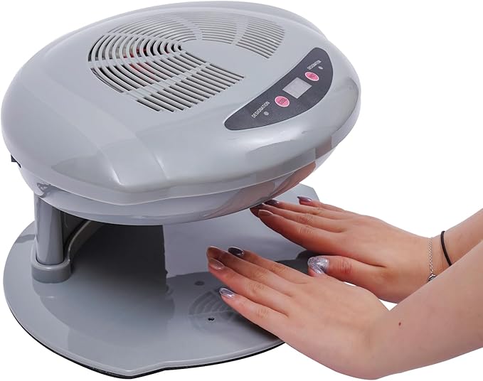 Professional Nail Dryer,400W Air Nail Fan Blower Dryer Machine with Auto Induction Warm & Cool Wind, Manicure Tool with Automatic Sensor,for Fingernail & Toenail Curing,Grey