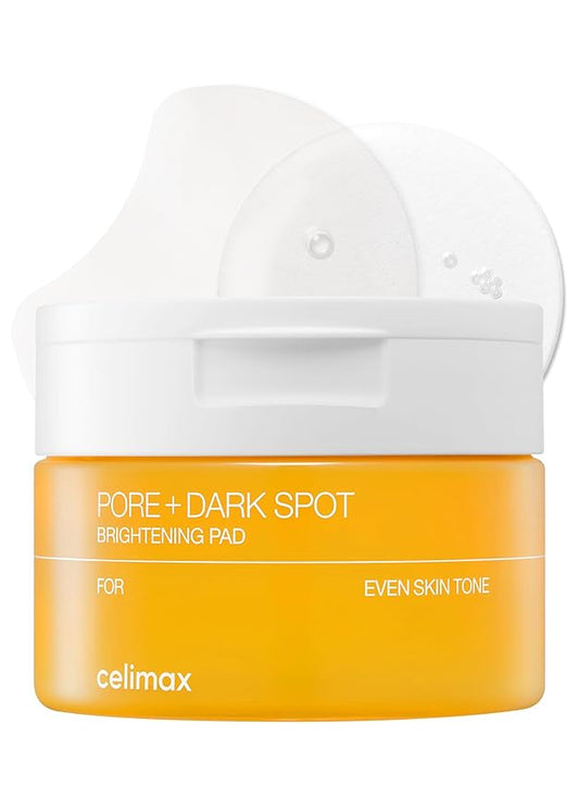 celimax Pore+Dark Spot Brightening Pad | Exfoliating Peeling Pads for Enlarged Pores, with Hyaluronic Acid, Pore Minimizer, Non-Irritating, Hydrating, For Sensitive Skin (40 pads)