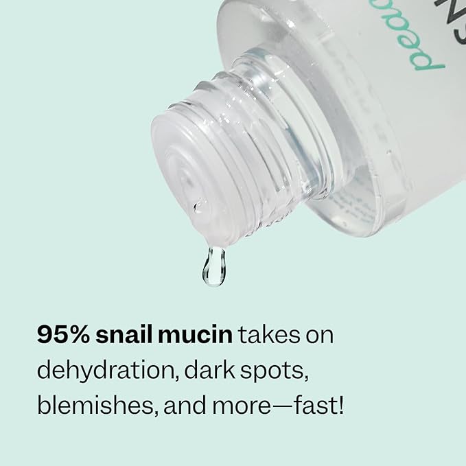 Peach Slices | Snail Rescue Blemish Busting Toner | 95% Snail Mucin | Pore Cleaner | Hydrates & Balances | Korean Skin Care | CICA | Hyaluronic Acid | Non-Comedogenic | Cruelty-Free | 4.05 oz