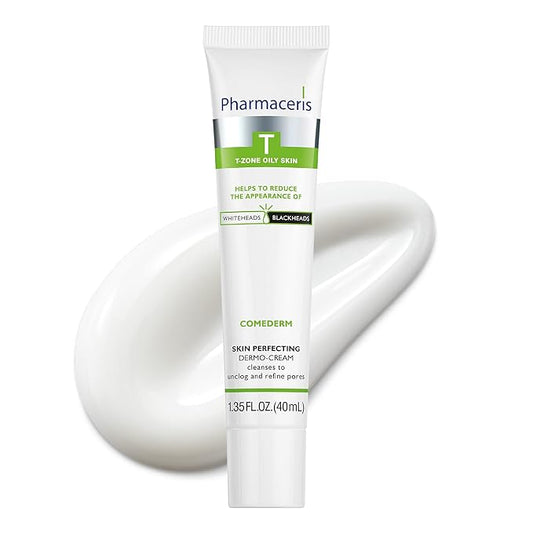 Pore Perfecting Cream - Helps Unclog Pores, Refine Texture, Reduce Shine, Remove Blackheads, Niacinamide Moisturizer for Oily & Combination Skin, COMEDERM, 1.35 fl oz
