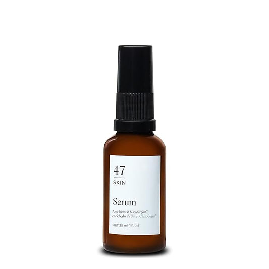 | Hydrating Face Serum with Silver Chitoderm for ALL Skin Types | Clears Acne, Prevents & Heals Breakouts & Blemishes, Repairs Scars | Moisturises and Nourishes For Smooth Skin | 30ml