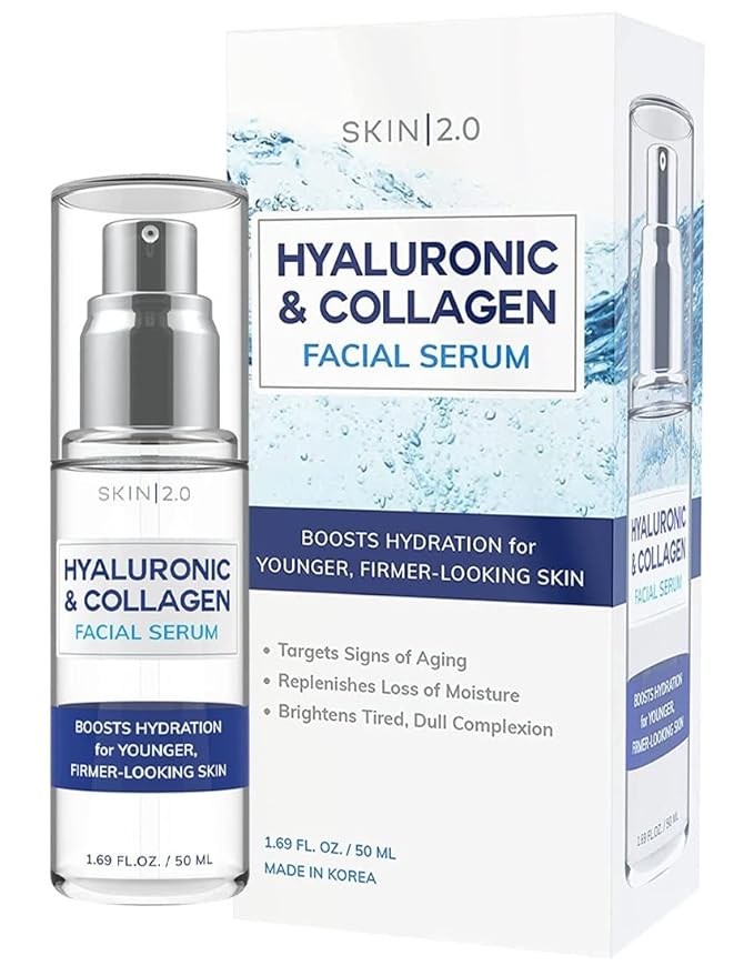 Hyaluronic & Collagen Beauty Value Set - Serum, Moisturizer & Face Masks