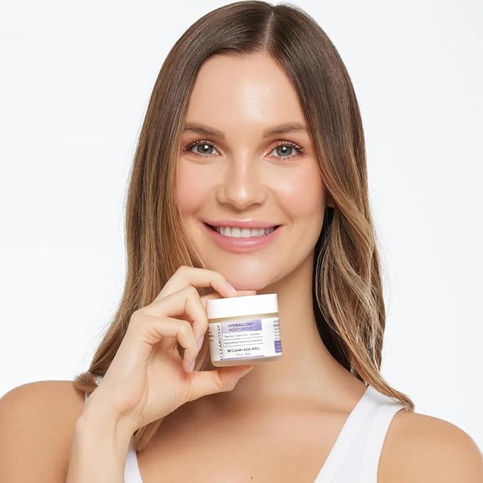 CLEARSTEM - HYDRAGLOW Stem Cell Moisturizer - Bakuchiol + Squalene - Youthful Skin Face Moisturizer - All Skin Types - Facial Skin Care Products - Gluten Free, Cruelty Free - 2 fl oz / 60ml