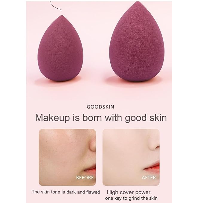 15-Piece Makeup Sponge Set - Makeup sponges without latex, Soft, Reusable & WashableMulti-Shape Beauty Sponges for Wet & Dry Use, Value Pack Makeup Blenders for Foundation & Concealer (15 packs)