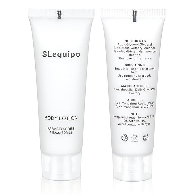 Travel Size Body Lotion Bulk (1 fl oz, 200 Pack), Refreshing Hotel Body Lotion, Mini and Small Size Body Lotion, Guest Hotel Toiletries in Bulk - Mini Body Lotion, Clear Container
