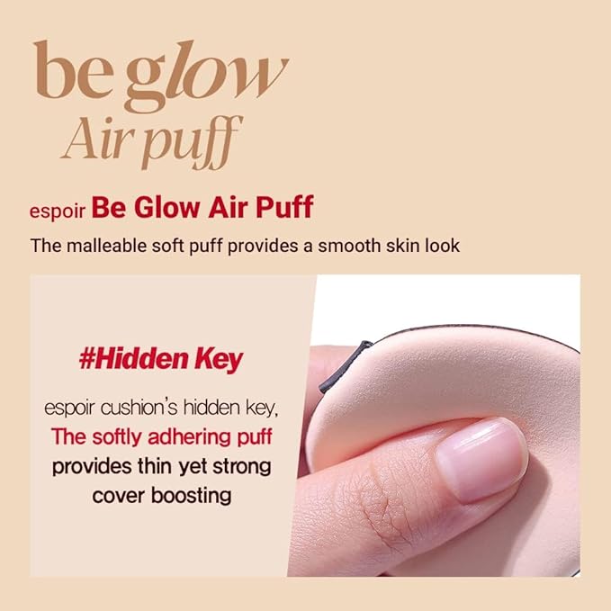 Espoir New Air Puff Volume 7ea | Flawless Face Makeup Fast and Easily | Makeup Sponge Applicator Air Cushion Powder Puff for Liquid Foundation, Cream, Concealer | Korean Base Makeup Tools