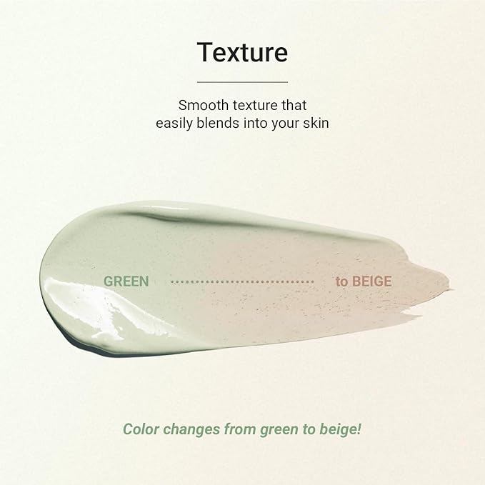 Meebak Cica Redness Solution Lite – Green Color Correcting CC Cream for Redness Relief w/Niacinamide & Centella Asiatica, Korean Tone Up Cream, Tinted Moisturizer for Sensitive, Fair to Medium Skin