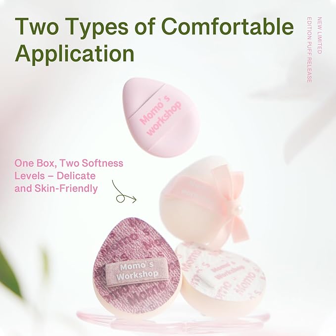 Mini Denim Makeup Sponge Set,Professional Blenders Sponge for Concealer/Blush/Highlighter, Perfect for Detail Work & Travel,4pcs,Pink,with Travel Pouch,Beginer-Friendly & Reusable
