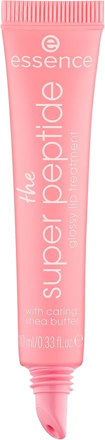 essence | The Super Peptide Glossy Lip Treatment | Hydrating, Nourishing and Non-Sticky | Vegan, Gluten Free and Cruelty Free (04 | Coralized!)
