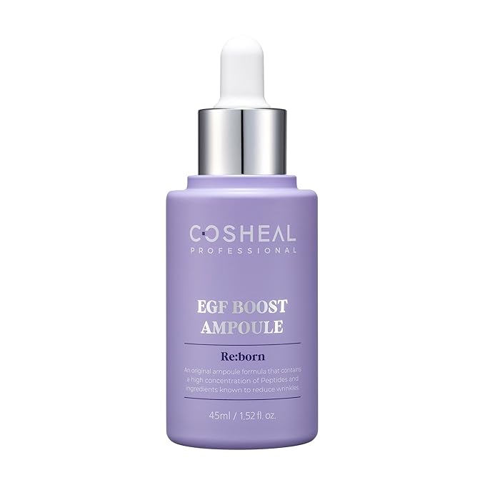 EGF Boost Ampoule 1.52 fl oz, Skin-Firming Anti-Aging Serum with Peptide & Amino Acid Complex, Boosts Elasticity & Fibroblast Activity, Wrinkle Care, Korean Skin care