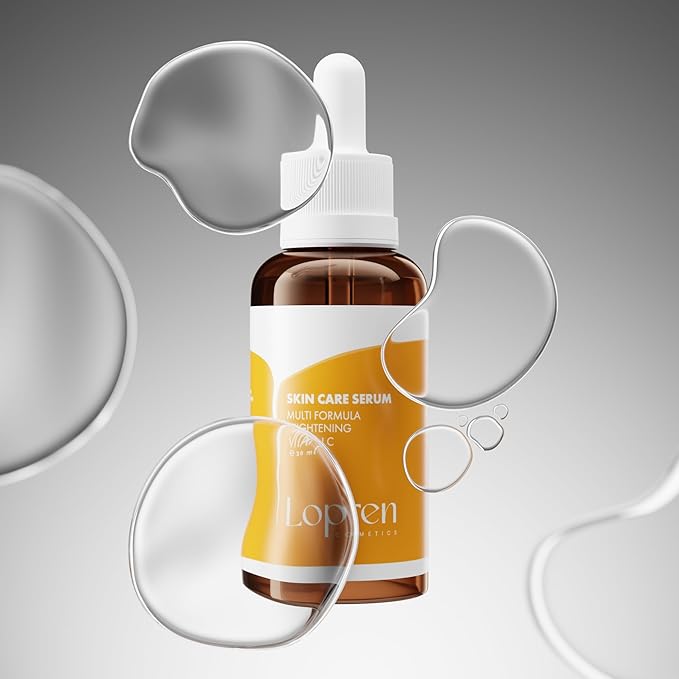 Vitamin C Brightening Multi-Formula Face Serum, Hydrating & Anti-Aging Skin Care, Dark Spot Corrector with Niacinamide & Peptides, 1 Fl Oz