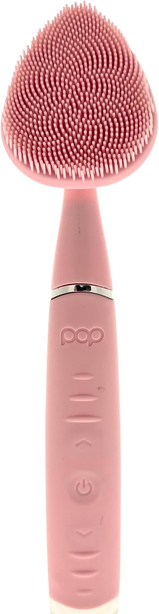 Pop Sonic Clover Facial Cleansing Device- Silicone Pore Cleaning Tool w/Case- 8000VPM, USB Charging Skin Care Tools for Face (Pink)