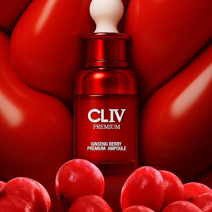 Ginseng Berry Premium Ampoule, Nourishing Facial Ampoule for Dry and Tired Skin, Healthy and Dewy Skin, Authentic Korean Skincare (Special Kit)