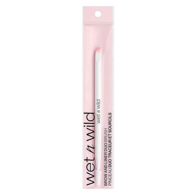 wet n wild Eyebrow and Liner Brush, Flat Makeup Angled Liner Brush, Ultra-Thin Precision, Soft Fibers (Pack of 3)