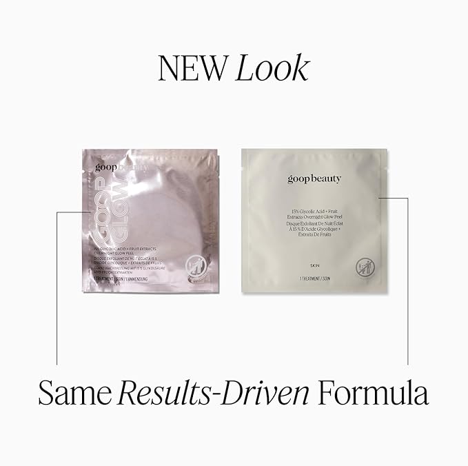 goop Beauty 15% Glycolic Acid Exfoliating Pads | Inspired by a Professional Chemical Peel | Refines & Retexturizes for Glowing Skin | Paraben and Silicone Free | 4 pack