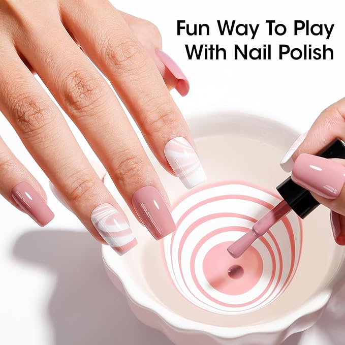 GELLEN Nail Polish Set, French Tip Manicure Nude White Regular Nail Polish Quick Air Dry Bright 12 Colors Set for Women Fingernail Toe Nails Salon Home, Non UV Gel, Hema Free, Non-toxic, Long Lasting