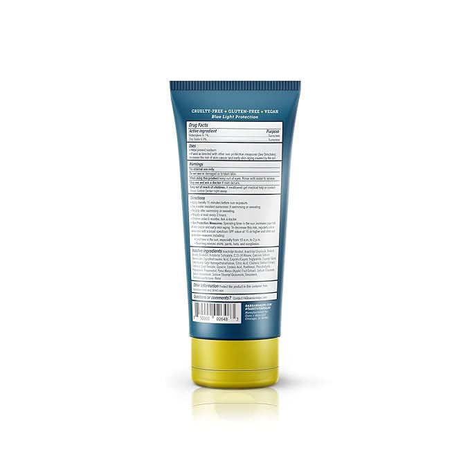 Oars + Alps Travel Sunscreen for Face & Everday Use, SPF 37 Anti Aging Face Sunscreen & Body Lotion, Infused with Hyaluronic Acid, Vitamin E and B5, No White Residue, Water & Sweat Resistant, 2oz