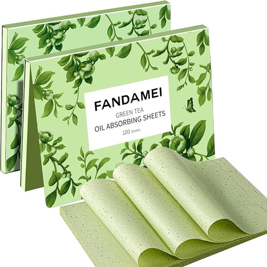 FANDAMEI Oil Blotting Sheets For Face, Oil Blotting Papers For Face, Blotting Paper for Oily Skin, Oil Control Film, Oil Absorbing Sheets, Oil Absorbing Tissues, 200 Counts